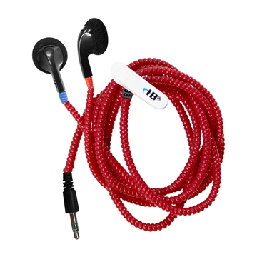 Picture of Tangle-free Cushioned Earbuds, Red