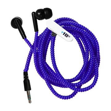 Picture of Tangle-free Silicone Earbuds, Blue