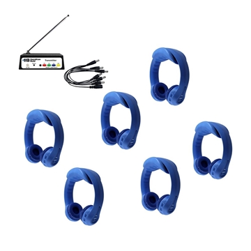 Picture of Flex-phones AF Wireless Listening Center with Headphones and Multi-Channel Transmitter, Blue