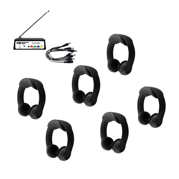 Picture of Flex-phones AF Wireless Listening Center with Headphones and Multi-Channel Transmitter, Black
