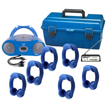 Picture of Flex-phones AF Wireless Listening Center with Boombox, Blue
