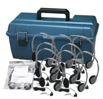 Picture of Lab Pack, 12 HA2V Personal Headphones in a Carry Case