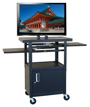 Picture of Wide Body Flat Panel TV Cart with Locking Cabinet