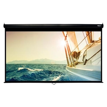 Picture of 120" Manual Pull Down Projector Screen, HDTV Format, Matte White Fabric