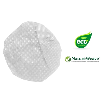 Picture of 2.5" HygenX NatureWeave Biodegradable Sanitary Ear Cushion Cover for On-ear Headphones and Headsets, White