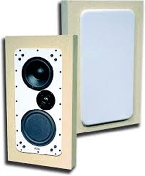 Picture of 6.5" Mid-sized Wall Mount Loudspeaker with Rear Backbox and Duraflake Fabrication, 100W