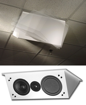 Picture of 6.5" 2x2 Grid Ceiling Mount Loudspeaker with Duraflake Fabrication, 100W