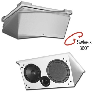 Picture of 200W 2#215;2 Grid Swivel Ceiling Mount Loudspeaker with Duraflake Fire-rated Particle Board, White