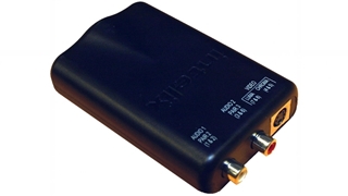 Picture of S-Video and Analog Stereo Audio Balun, 2 female RCA and 1 Female S-video to 1 RJ45