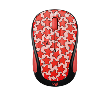 Picture of Doodle Collection M325C Wireless Mouse, Cosmos Coral