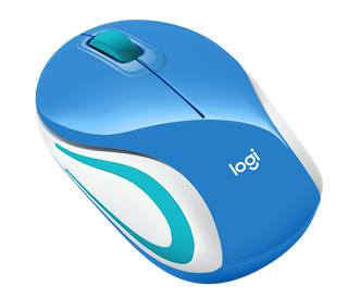 Picture of Wireless Ultra Portable Mouse M187, Pocket-ready, Extra-small Design, Blue