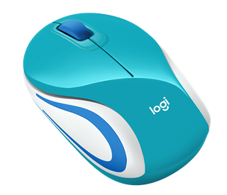 Picture of Wireless Ultra Portable Mouse M187, Pocket-ready, Extra-small Design, Teal