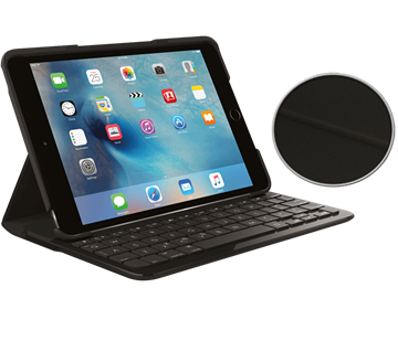 Picture of FOCUS Case with Integrated Bluetooth Keyboard for iPad Mini 4, Black