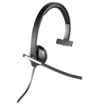Picture of Single-ear USB Headset, Mono Corded Design