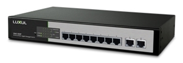 Picture of 10-port/8 PoE+ Gigabit Managed Switch