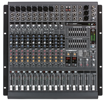 Picture of 12-channel Powered Desktop Mixer, 1600W