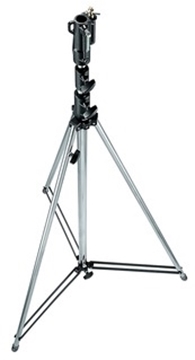 Picture of 12' Tall Cine Entertainment Stand with Leveling Leg, Silver