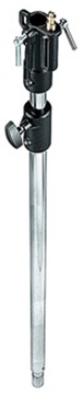 Picture of Chrome Steel Stand Extension Pole, Extends from 49" to 82.6", Silver