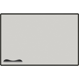 Picture of Projection Plus Multimedia Whiteboard, Black Presidential Trim, 4'H x 8'W