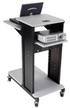 Picture of Xtra Long Presentation Cart, Gray