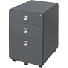 Picture of 3 Drawer Mobile File Cabinet, Gray