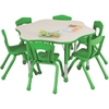 Picture of Brite Kids Flower Table, Grass Green