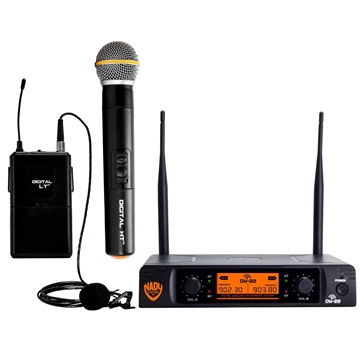 Picture of Dual Transmitter Digital Wireless Microphone System
