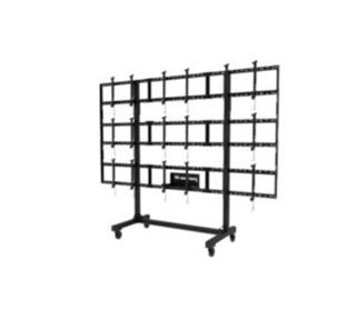 Picture of Portable Video Wall Cart, 2x2, 3x2 or 3x3 Configuration for 46" to 55" Displays. 900lbs Weight Capacity