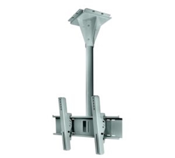 Picture of 1' Wind Rated Concrete Ceiling Tilt Mount for 32 to 65" Outdoor Flat Panel Displays, Stone Gray
