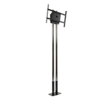 Picture of Modular Dual Pole Pedestal Kit, Black with Chrome Poles