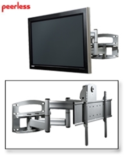 Picture of Articulating Dual Wall Arm Mount with Vertical Adjustment for 42" to 71" Flat Panel Screens, Universal Adapter Plate