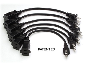 Picture of 6-inch North American AC Power Extension Cord