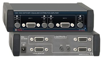 Picture of VGA/XGA Switcher/Equalized Distribution Amp - 2 Inputs, 4 Outputs