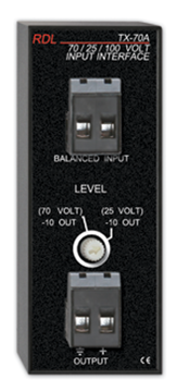 Picture of Unbalanced Line Output Speaker Level Input Interface