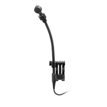 Picture of e 608 - Instrument microphone (supercardioid, dynamic) for brass instruments, wind instruments  drums with flexible gooseneck  3-pin XLR-M. Includes (1) MZQ 608 clip, (1) XLR connecting cable  (1) carrying pouch (0.71 oz)