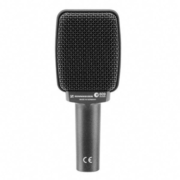 Picture of e 609 SILVER - Instrument microphone (supercardioid, dynamic) for guitar amplifiers with 3-pin XLR-M. Includes (1) MZQ 100 clip  (1) carrying pouch (6.4 oz)