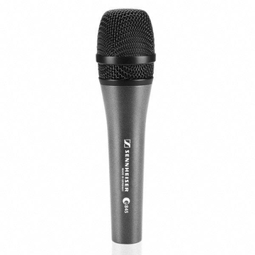 Picture of e 845 - Handheld microphone (supercardioid, dynamic) with  3-pin XLR-M. Includes (1) MZQ 800 clip  (1) carrying pouch (11.6 oz)
