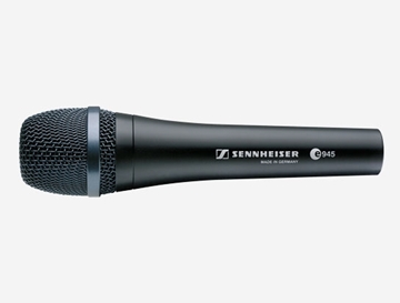 Picture of e 945 - Handheld microphone (supercardioid, dynamic) with 3-pin XLR-M. Includes (1) MZQ 800 clip  (1) carrying pouch (11.6 oz)