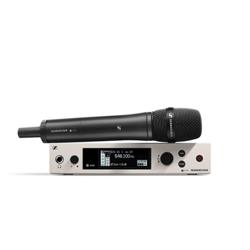 Picture of ew 500 G4-935-AW+ - Wireless vocal set. Includes (1) SKM 500 G4 Handheld microphone, (1) e 935 capsule (cardioid, dynamic), (1) EM 300-500 G4 rackmount receiver, (1) GA3 rack kit  (1) mic clip, frequency range: AW+ (470 - 558 MHz)
