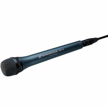 Picture of MD 46 - Vocal microphone (cardioid, dynamic) for field ENG/EFP with elastic capsule mount  3-pin XLR-M. MZQ 800 clip available separately (15 oz)