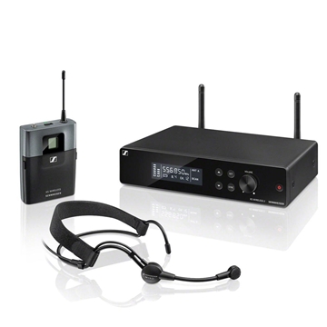 Picture of XSW 2-ME3-A - Wireless headmic set. Includes (1) EM XSW 2, (1) SK XSW, (1) ME 3-II lavalier headmic (cardioid, condenser)  (1) NT 12-5 CW, frequency range: A (548 - 572 MHz)