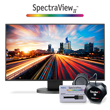 Picture of 24" Widescreen Full HD IPS Desktop Monitor with SpectraViewII Color Calibration