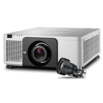 Picture of 10000 Lumens Professional Installation Laser Projector with Lens, White