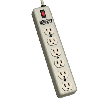 Picture of Waber-by-Tripp Lite 6-Outlet (77.6mm center-to-center spacing) Industrial Power Strip, 6-ft. Cord