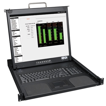 Picture of 1U Rack-Mount Console with 19-in. LCD, Short-Depth; TAA Compliant