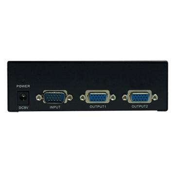 Picture of 2-Port VGA/SVGA Video Splitter with Signal Booster, High Resolution Video, 350MHz, (HD15 M/2xF)