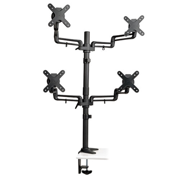 Picture of Quad Full Motion Flex Arm Desk Clamp for 13" to 27" Monitors