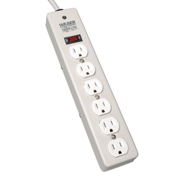 Picture of Waber-by-Tripp Lite 6-Outlet Industrial Surge Protector, 6-ft. Cord, 2100 Joules