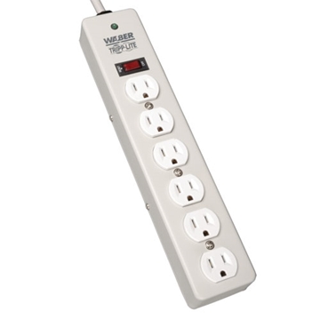 Picture of Waber-by-Tripp Lite 6-Outlet Industrial Surge Protector, 6-ft. Cord, 1050 Joules