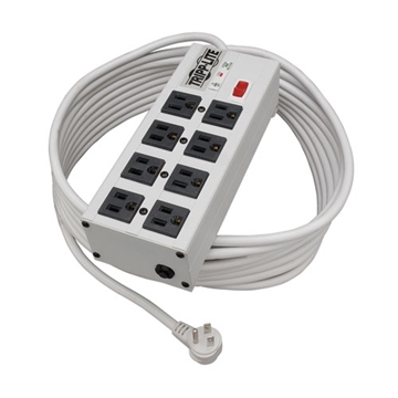 Picture of Isobar 8-Outlet Surge Protector, 25 ft. Cord with Right-Angle Plug, 3840 Joules, Diagnostic LEDs, Metal Housing